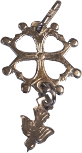 Croix huguenote argent 2 cm